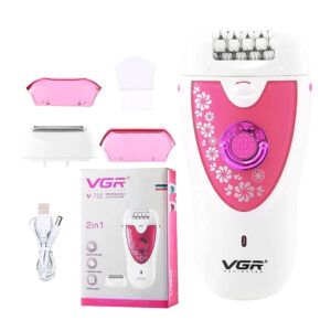MAQUINA INALAMBRICA DEPILADORA FEMENINA 2 EN 1 VGR-722
