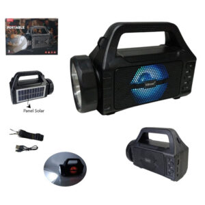 PARLANTE BLUETOOTH LAMPARA PANEL SOLAR KTS-2031