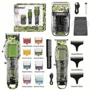 COMBO MAQUINA DE MOTILAR MILITAR KEMEI KM-2379